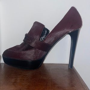 Chestnut Burberry heels. Never worn